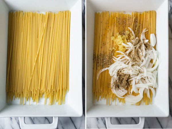 پخت اسپاگتی در فر به شیوه‌ای آسان
